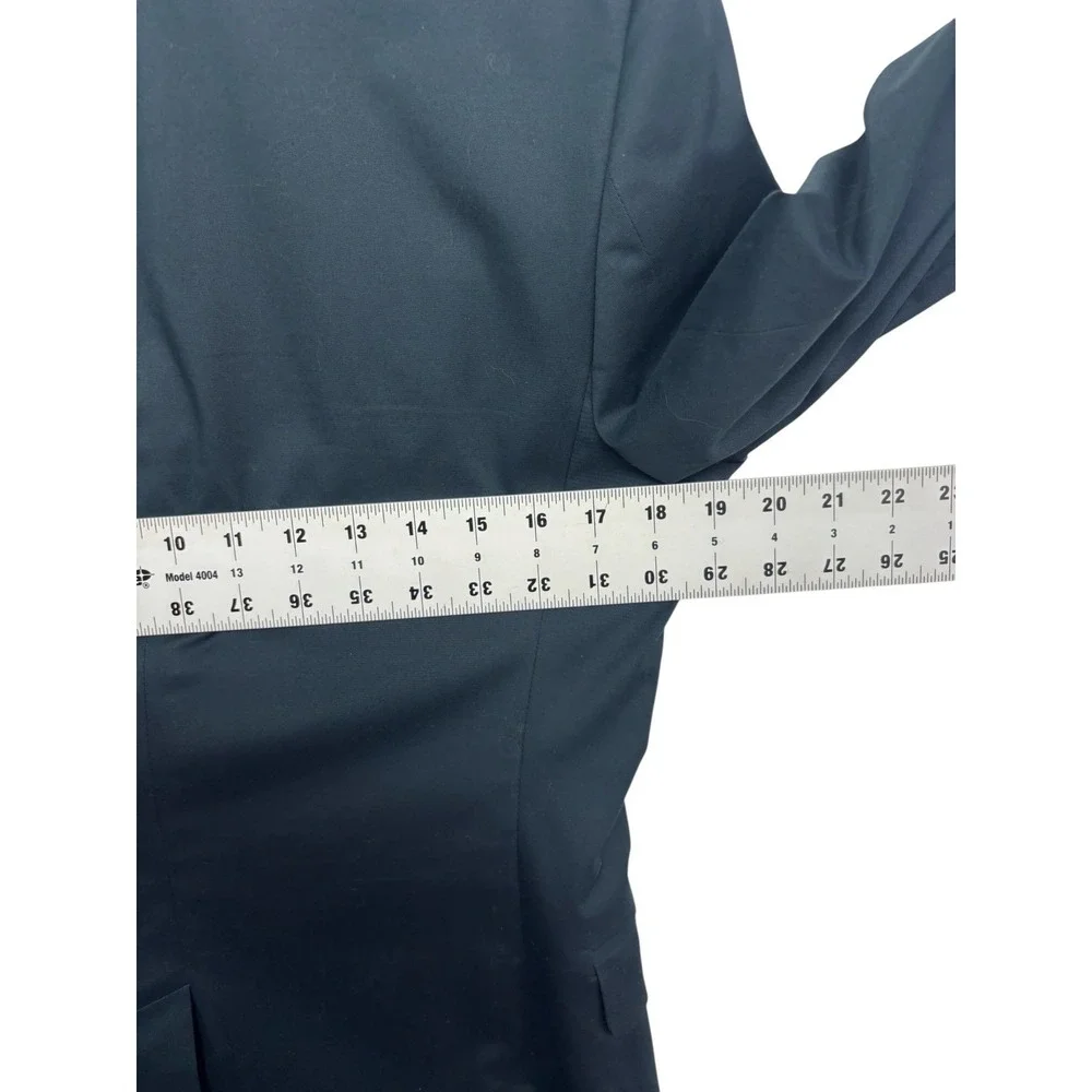 Express 36S 30x30 Navy Blue 2pc Pant Suit Stretch Cotton Unlined Extra Slim Mens